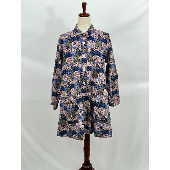 no 6 store Dresses & Skirts - NO 6 STORE Sz 3 L Floral Annick Dress A-Line Cotton Shirt Dress